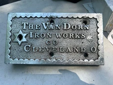 Antique prison door lock, Van Dorn Iron Works, Cleveland