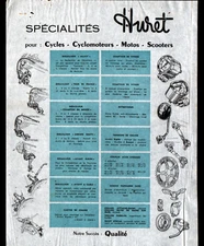 NANTERRE (92) ACCESSORIES for VELOS MOTORCYCLES MOPEDS SCOOTERS ""HURET"" Tract