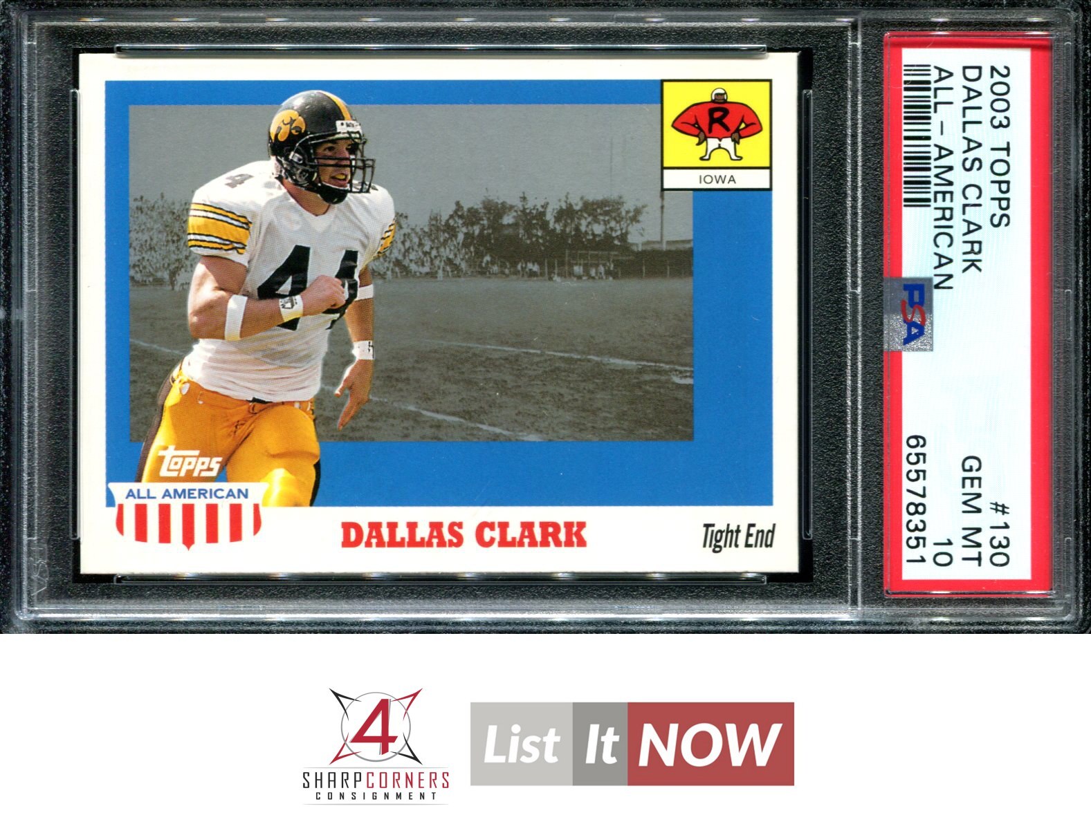 Dallas Clark Topps All-American #130 All American-Foil