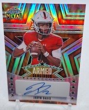 2024 Leaf Metal Jadyn Davis Armed Dangerous Orange Prismatic Autograph  #6/9 