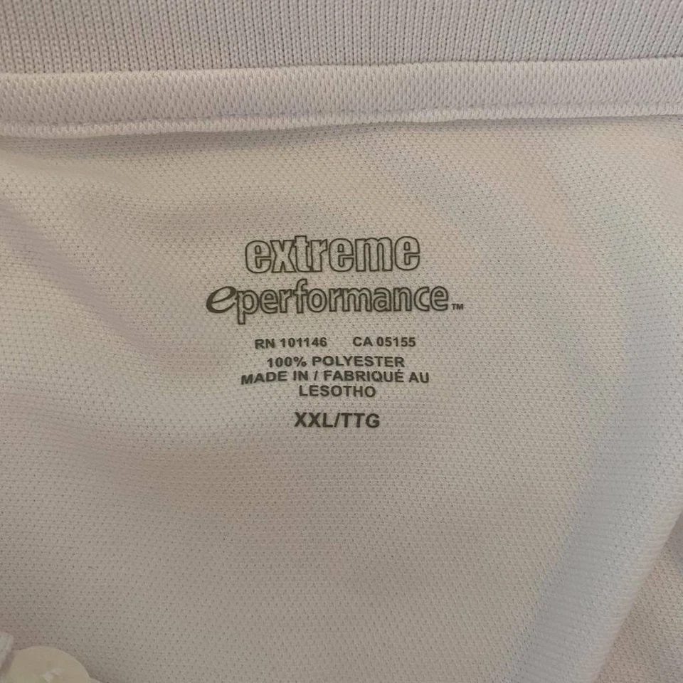 Extreme Eperformance Mens Shield Snag Protection Polo Shirt White Top XXL New - Image 3 of 4