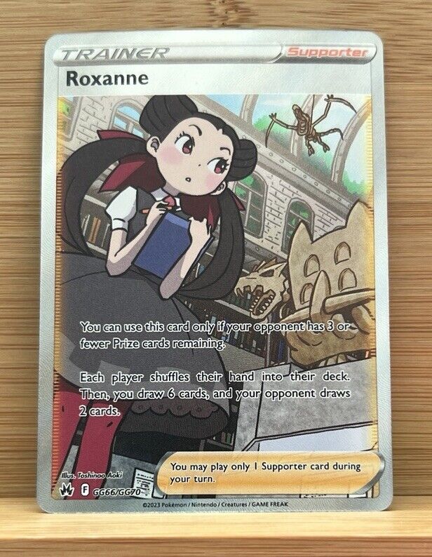 Roxanne - GG66/GG70 - Pokemon Crown Zenith Galarian Gallery Full Art Card NM