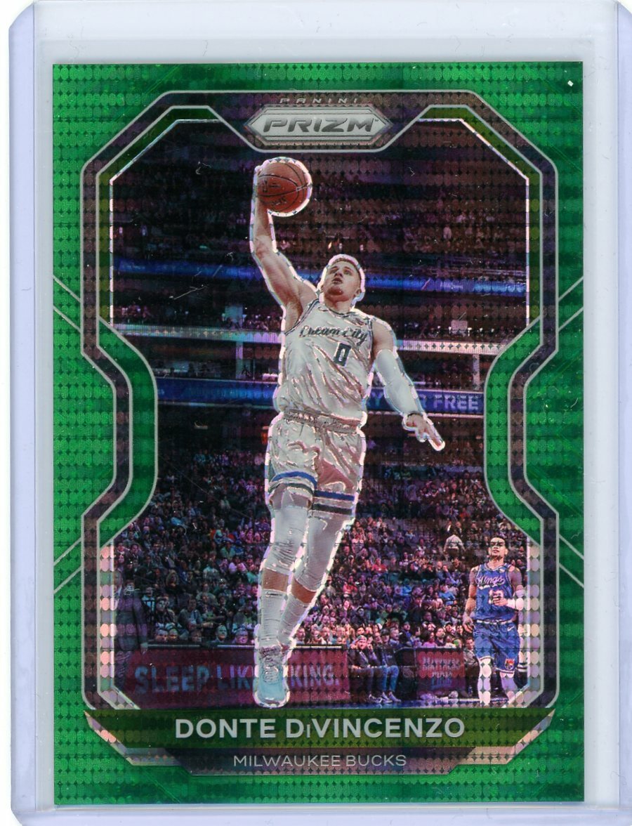 NBAカード　ドンテディビンチェンゾ　PRIZM 2020-21 Panini Prizm Basketball Green Pulsar Prizm #50 Donte