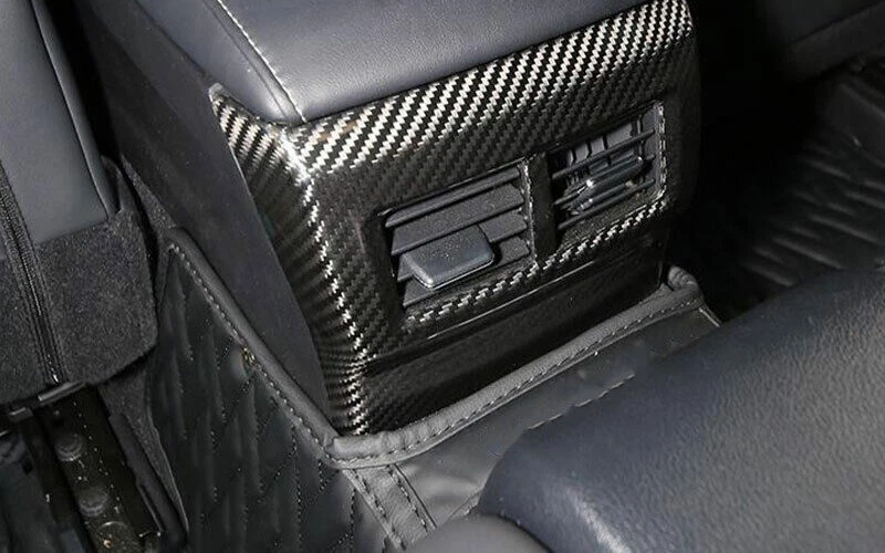 Cubierta de ventilación de salida de aire de fila trasera para Lexus RC350 200t 2015-2018 fibra de carbono seca Foto 4 de 4