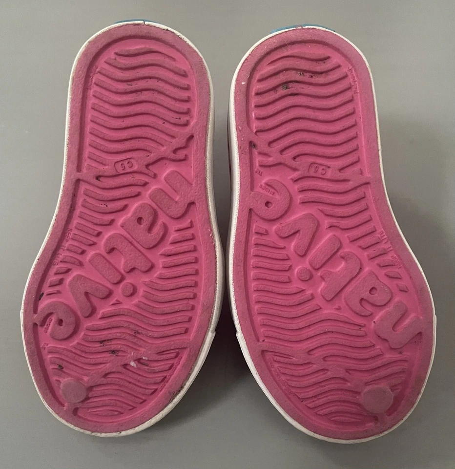 Zapatillas sin cordones Nativas con estampado Jefferson para bebé niña Hollywood rosa camuflaje talla 5 Foto 4 de 4