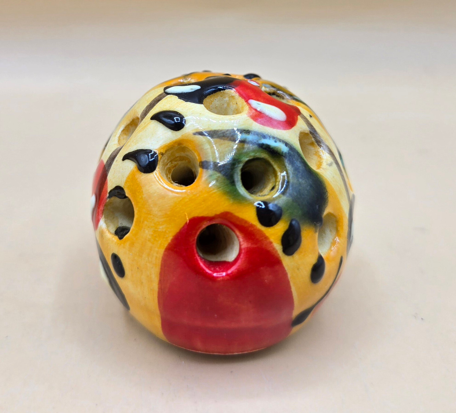 3pc Eleboraclon Artesanal Garlic Grater Zester Handmade & Painted Spain, EUC