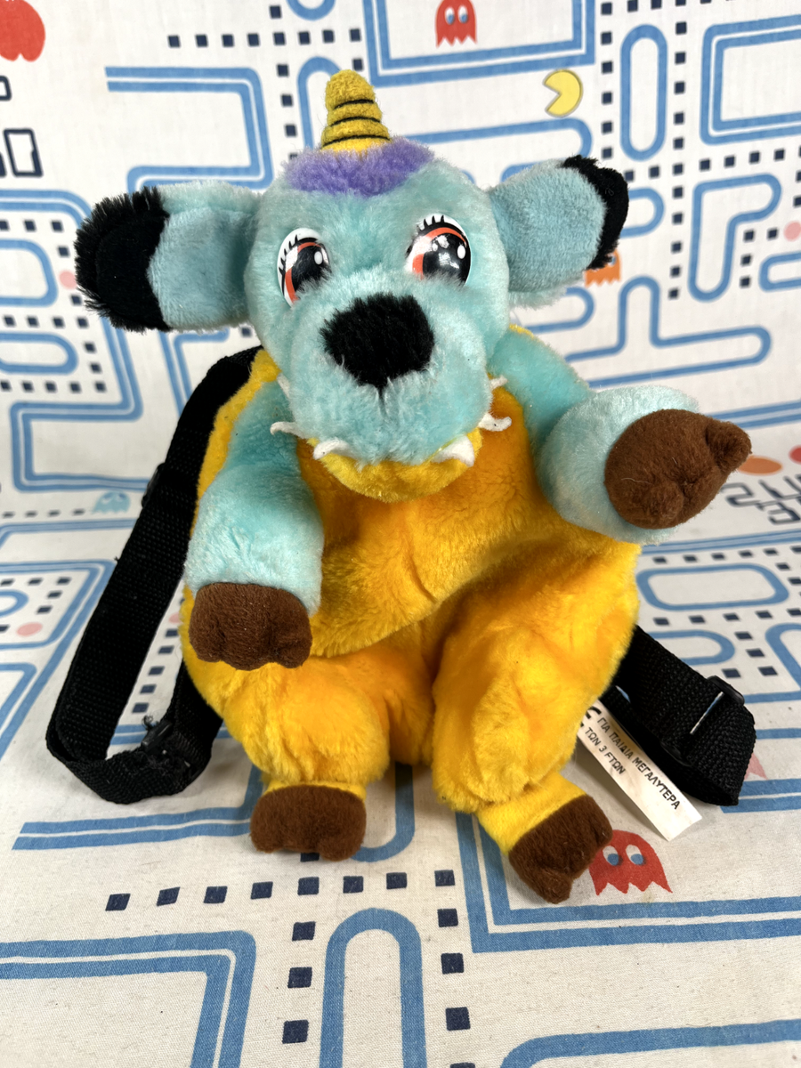 Digimon KO Gabumon Vintage Plush Backpack Boot Knock Leg Off UK