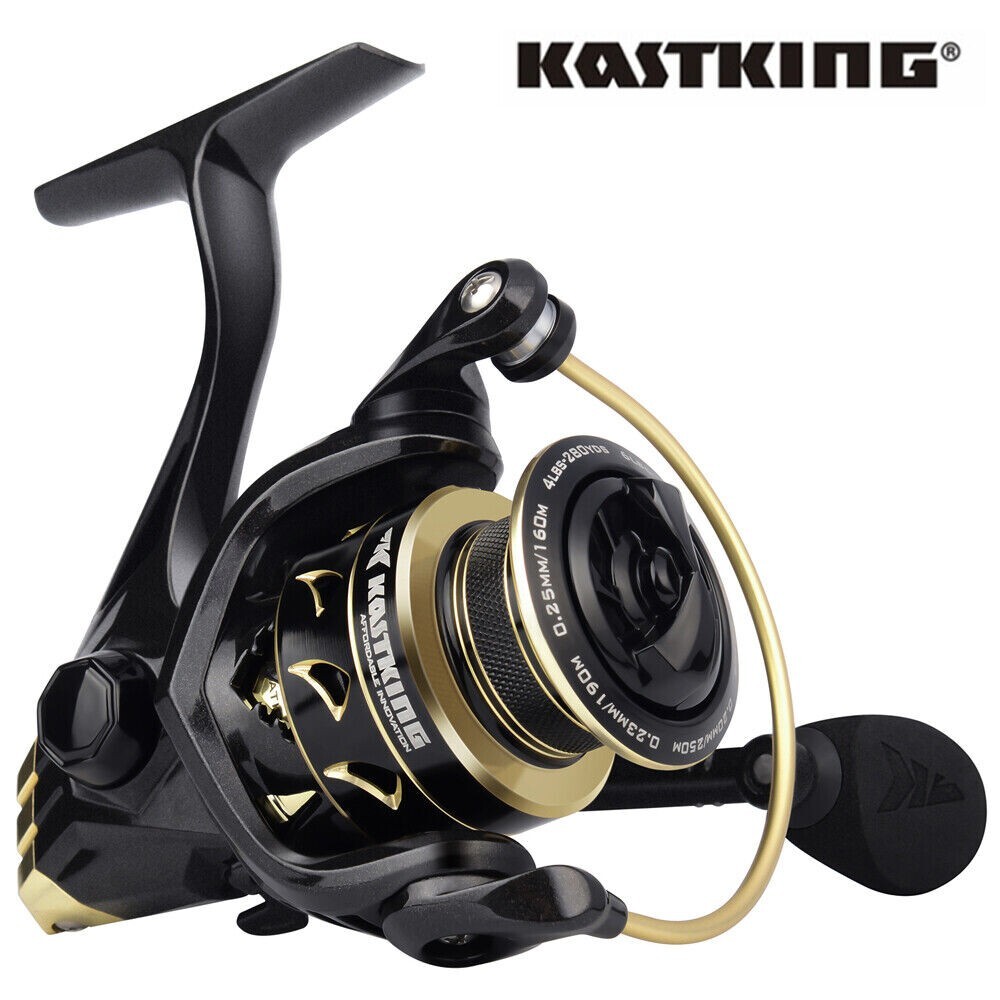 KASTKING Valiant Eagle シリーズ スピニングリール KastKing Valiant Eagle Gold 1000 Spinning Reel Freshwater 6.2:1