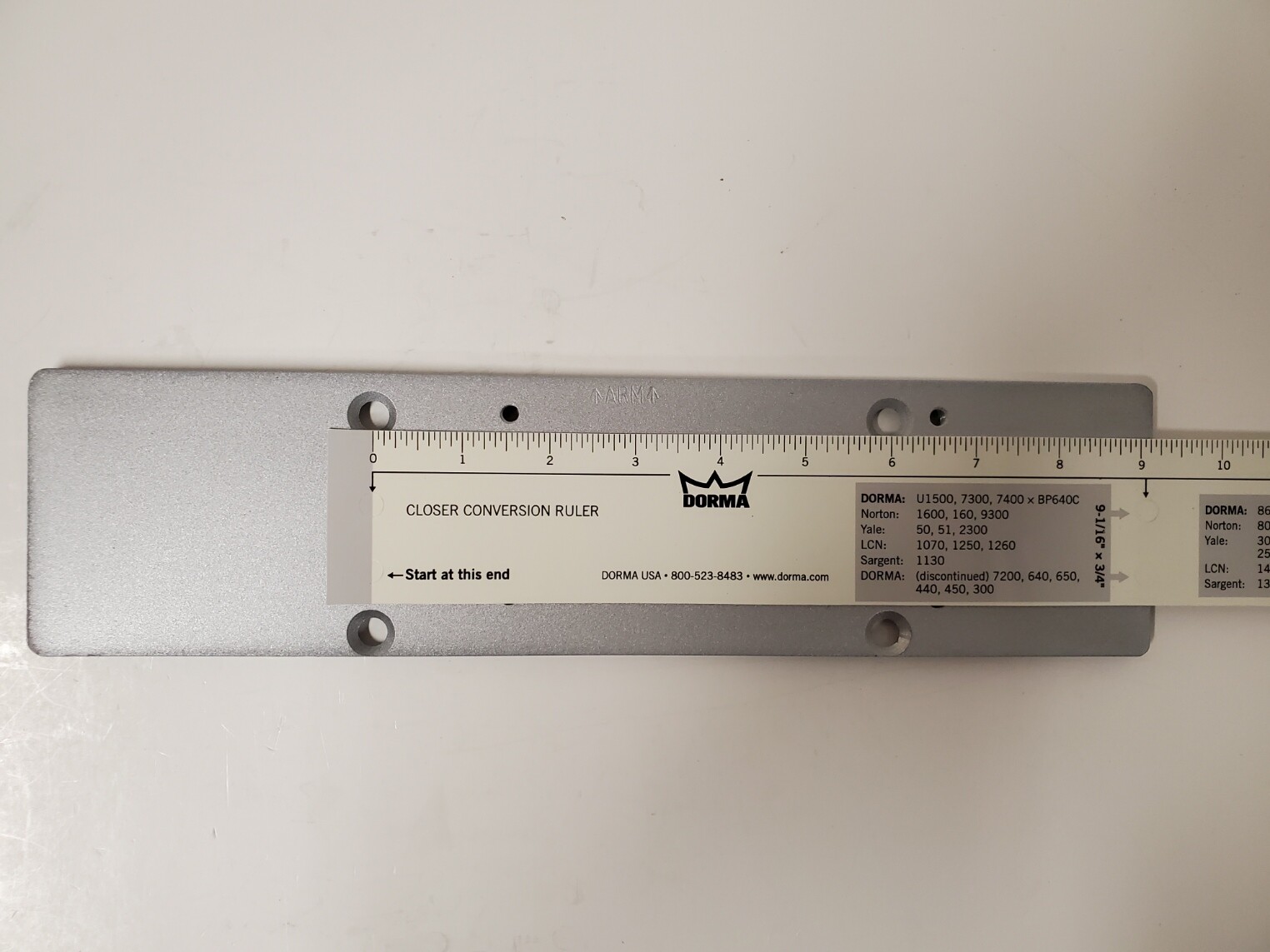 Dorma 4111 Conversion Plate for a Dorma 8900 replacing LCN 4111