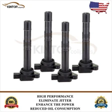 4 Ignition Coils Pack For Acura TSX 2004-2008 2.4L RDX 2007-2012 2.3L