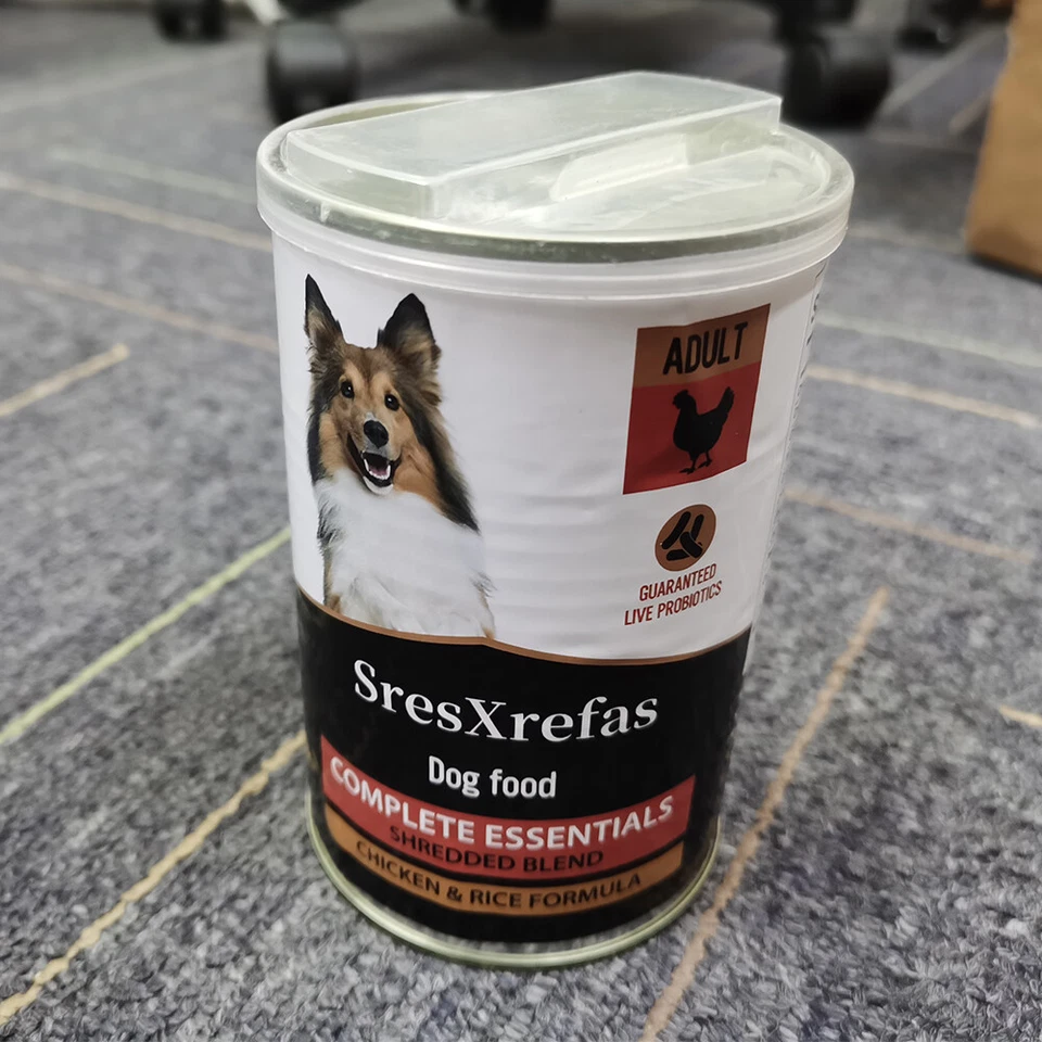 SresXrefas Hundefutter mit Probiotika, zerkleinerte Mischung Huhn & Reis Formel