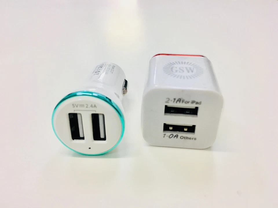 2.4 mP Fast Charging Dual USB Wall and Car Charger - Image 2 of 2
