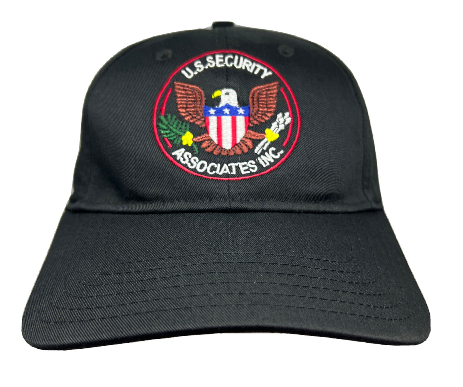 US Security Associates Hat Cap Snap Back Black Ot… - image 2