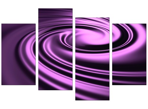 Large Purple Abstract Canvas Wall Art Pictures 130cm XL Set Print 4058 - Picture 8 of 9