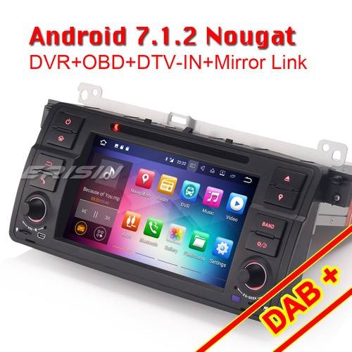 7"Android 7.1 Autoradio Navi DAB+GPS Navigation CD BMW E46 3er M3 Rover75 MG ZT