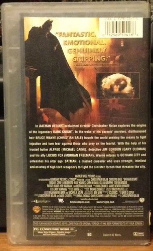 Pre-owned/Used ~ Batman Begins (VHS 2005) *RARE VHS MOVIE* Fantastic Collectible - Picture 2 of 7