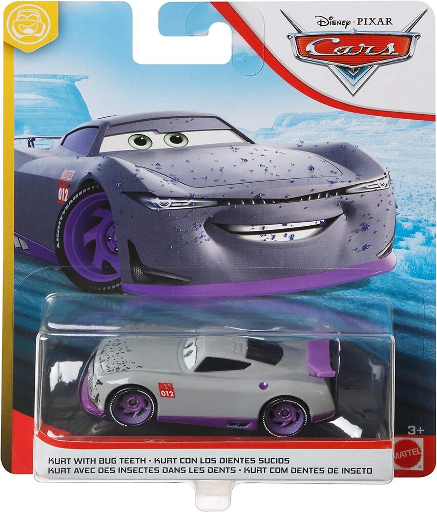 Disney Pixar Cars 2022 Metal Card Kurt with Bug Teeth Die