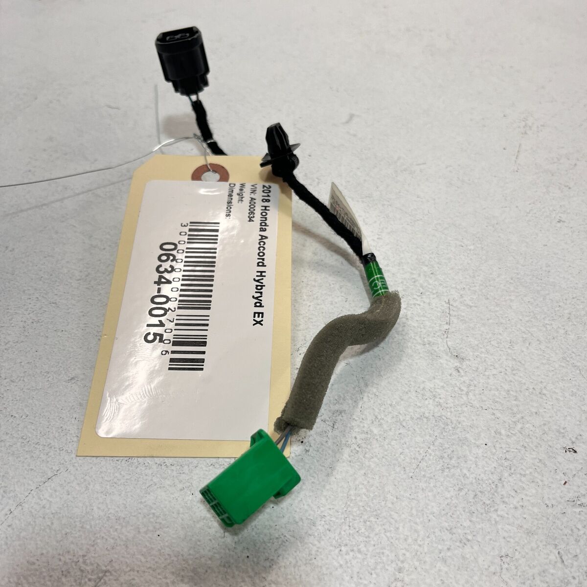 2018-2020 HONDA ACCORD CENTER CONSOLE WIRE WIRING HARNESS 2018-2020 HONDA ACCORD CENTER CONSOLE WIRE WIRING HARNESS