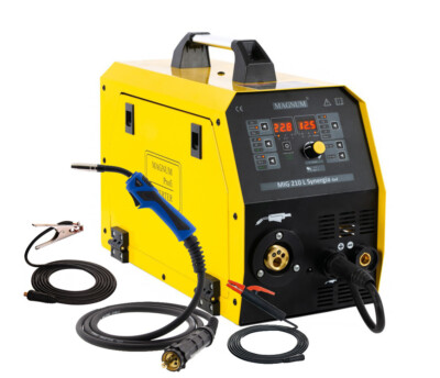 Schweißgerät MIG/MAG/MMA/WIG/Synergie 200A 60% 4x4 Schweißmachine Fahrwerk 230V