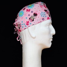 Flowery Minnie Mouse Theme Scrub Hat