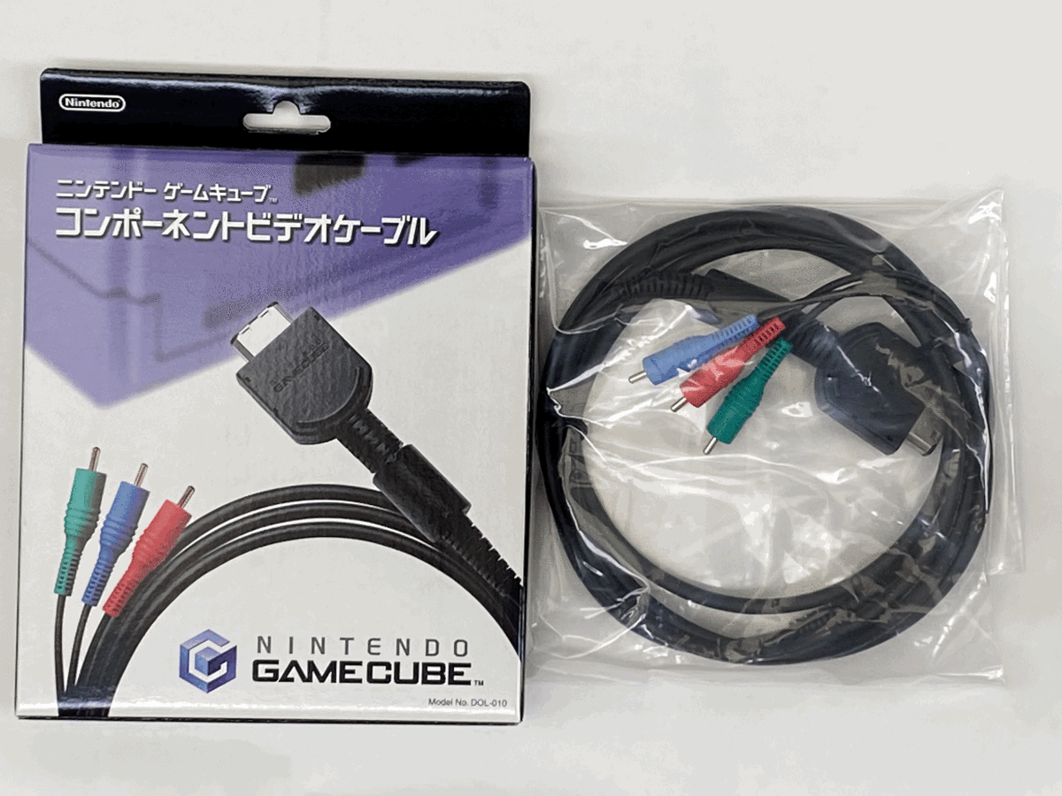 DOL 010 Nintendo Official GameCube Component Video Cable Boxed Japan with box