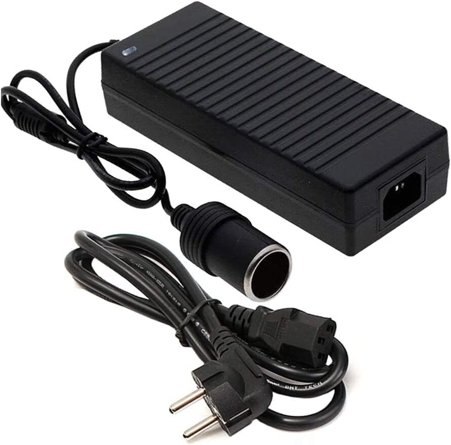 MaxAwe Spannungswandler 230v auf 12v 15A, 180W Wechselrichter KFZ  Netzadapter 12V AC zu DC Adapter mit Zigarettenanzünder Buchse, Umwandler  für Kompressor Kühlbox: : Auto & Motorrad