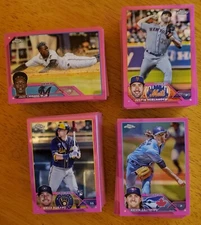 2023 Topps Chrome Baseball PINK REFRACTOR Cards - You Pick
