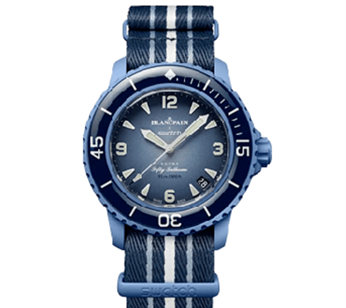Blancpain x Swatch Bioceramic Scuba Fifty Fathoms Collection watch