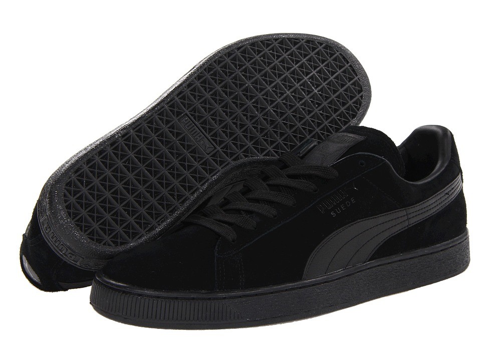 puma suede s black