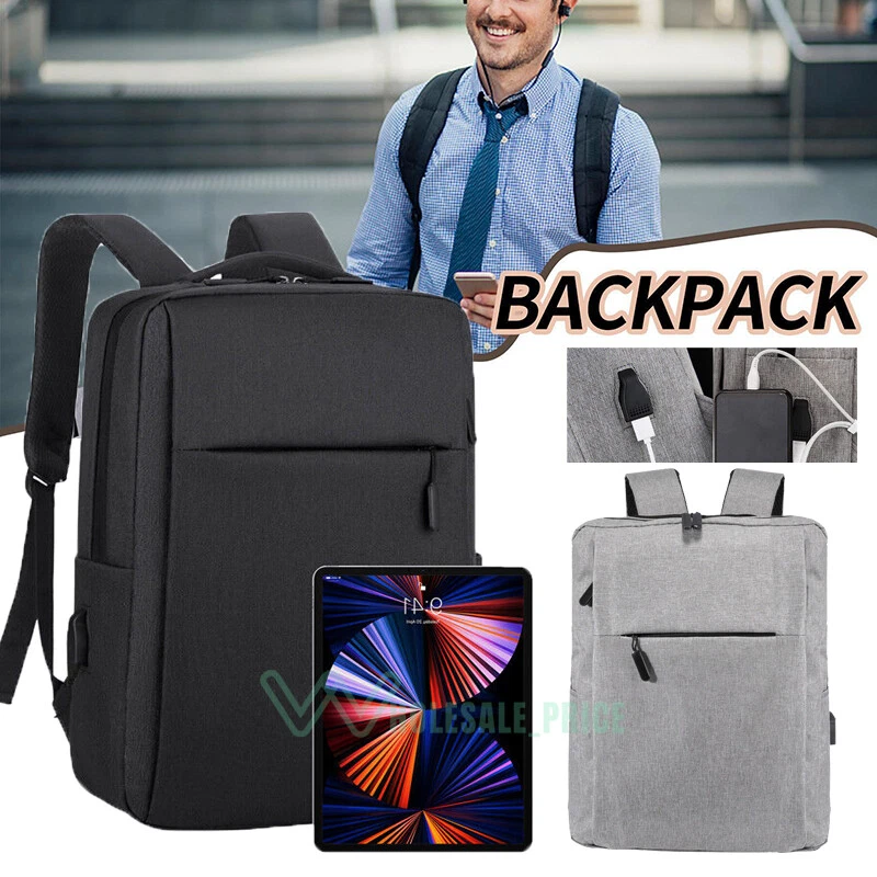 Mochilas Escolares Para Laptop 15.6 Adolescentes Hombre Con Puerto USB Viajes