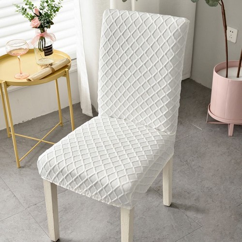 Chair Cover For Dining Room Stretch Jacquard Elastic Dustproof Universal UK - Picture 7 of 15