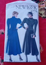VINTAGE NEW LOOK 6776 1980S DRESS SKIRT JACKET PATTERN SIX SIZES IN ONE 80S