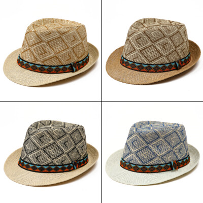 Fedora Hats For Men Farmers Straw Straw Hats For Men Short Brim