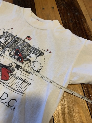 VTG 90s WASHINGTON DC White House US Capitol Shirt youth 6-8 Graphic T Shirt - Picture 4 of 8