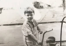 Beautiful boy cute pretty attractive kid child Vintage Photo USSR 1249