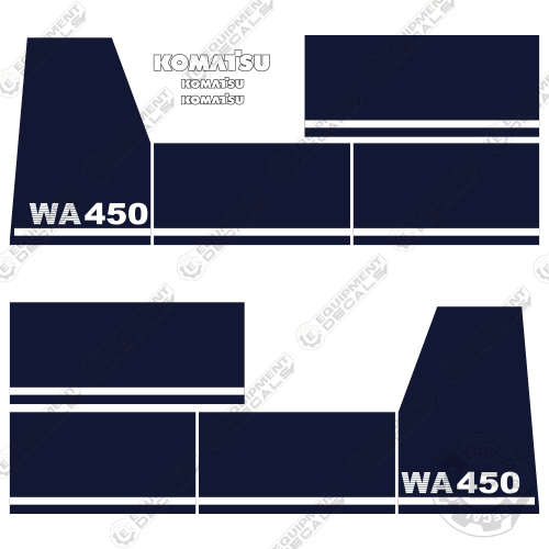 Fits Komatsu WA 450-2 Decal Kit Wheel Loader Replacement Decals 7 Series - Picture 1 of 1