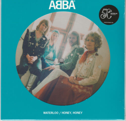 ABBA Waterloo (version suédoise) 7" disque vinyle single 50e anniversaire - Photo 1 sur 2