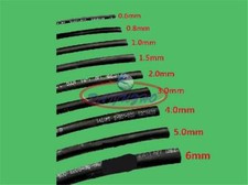 Dia.1/2/3/4/6/8/10/20/25/28mm Shrink Tubing Heat Shrinkable Tube Wire Sleeve