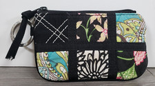 VERA BRADLEY Patchwork Coin Case SPECTATOR COLLECTION Keychain