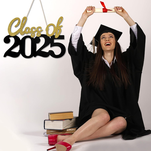 Graduation Decorations Class of 2025 Wooden Sign,Class of 2025 Graduation Photo - Picture 5 of 12