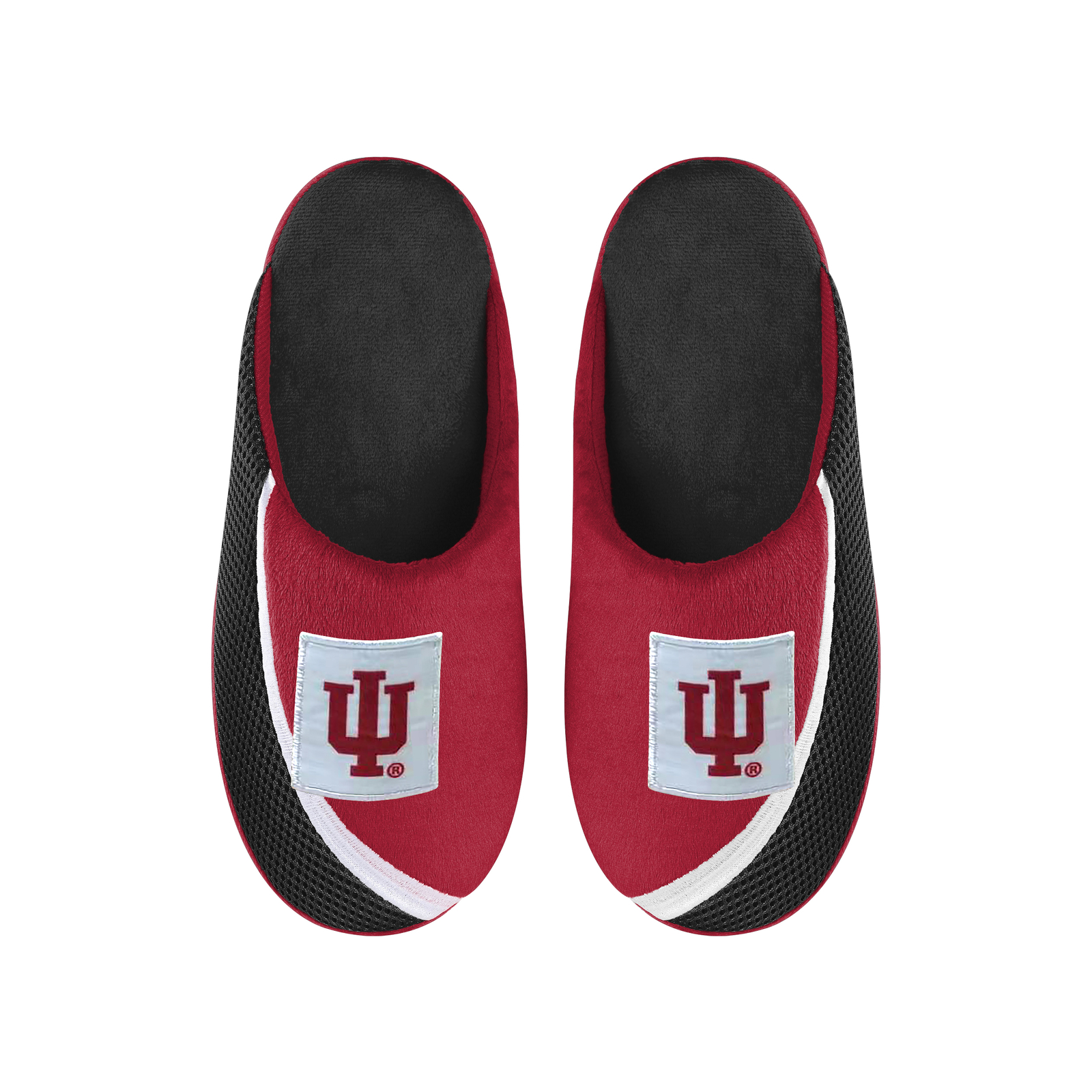 Мужские шлепанцы FOCO NCAA Mens Indiana Hoosiers 2022 с крупным логотипом и цветным краем