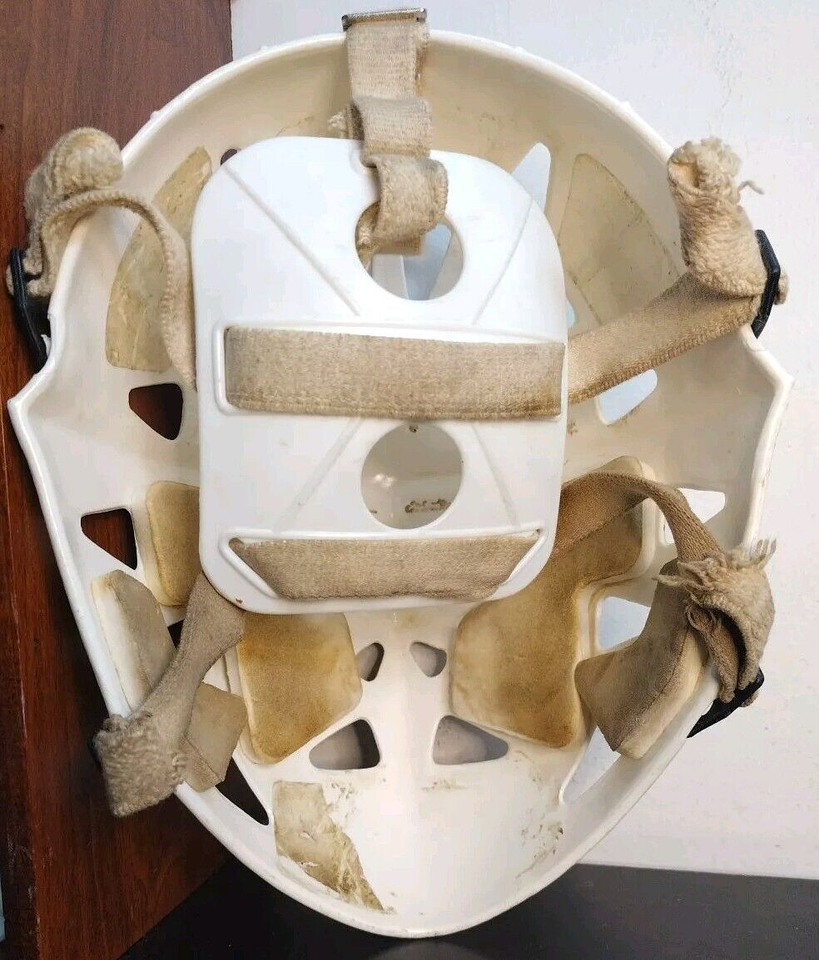 Vintage Mylec Goalie Hockey Face Mask Helmet w/ Straps, be Jason for
