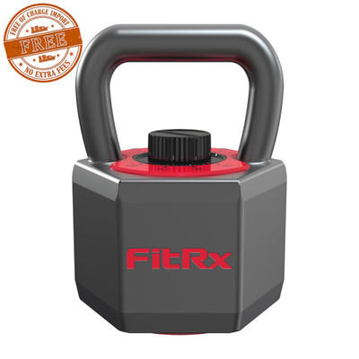 FitRx SmartStack Wide Handle Adjustable Kettlebell for Home Gym Workout 25-40lbs