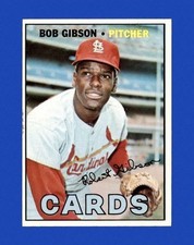 Near-Mint++1967 Bob Gibson Topps Baseball Card #210/St. Louis Cards