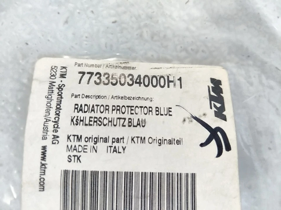 Protetor de radiador KTM 15-16 FE 501S FE 350S azul 77335034000H1 - Imagem 2 de 4