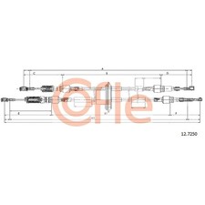 ORIGINAL® Cofle Seilzug, Schaltgetriebe für Abarth 500 / 595 / 695 Fiat 500