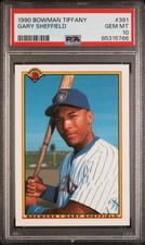 1990 Bowman Tiffany #391 Gary Sheffield - PSA 10