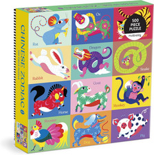 Mudpuppy Chinese Zodiac 500 Piece Jigsaw Puzzle NEW SEALED FAST SHIPPING