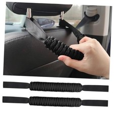 IHOTDER 2PCS Headrest Grab Handle for Cars,Removable Durable Rear Seat Black