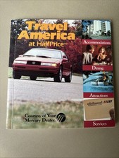 Rare Vintage Travel America At Half Price Mercury Coupon Book 1990 w/card